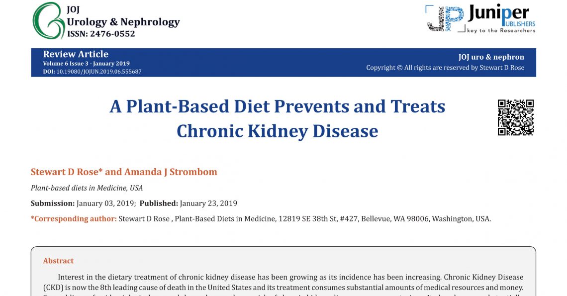 Chronic Kidney Disease – A plant-based diet prevents and treats CKD ...