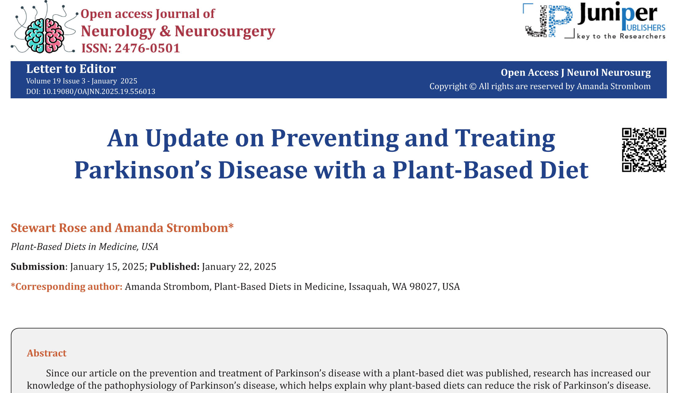 Header of published article